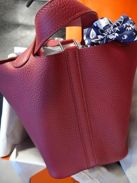 HERMES 可愛いエルメス ピコタン スーパーコピーPM★人気カラーで稀少なルビー